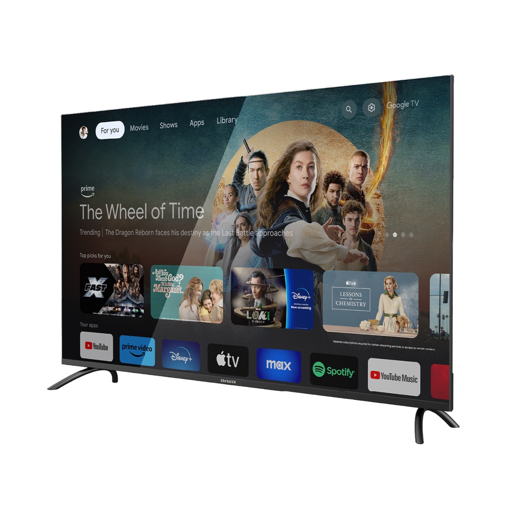 Aiwa 85", QLED Smart, Google TV.