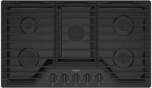 [WCGK5036PB] Tope a Gas Negro 5 Quemadores 36" Whirlpool