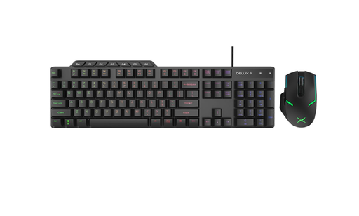 [K9800G+M588GX] Combo Teclado Mouse Usb Gaming Inalambrico Delux K9800 M588