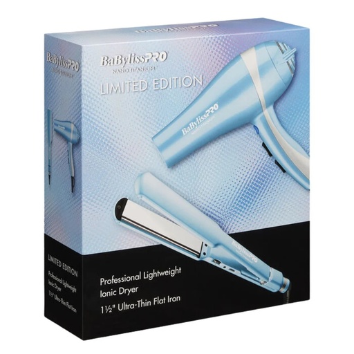 [074108488732] Nano Titanium Combo de Plancha de 1 ½" y Secadora de Cabello 2000 watts BaBylissPRO